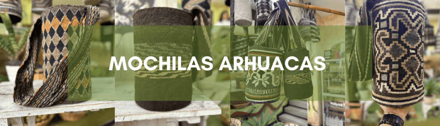 Mochilas Arhuacas Mochila grande con simbología ancestral y técnicas tradicionales del pueblo Arhuaco