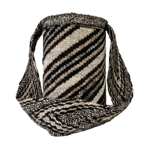 Mochila Arhuaca Pequeña | “Espiral” tejida en lana nativa - Imagen 2