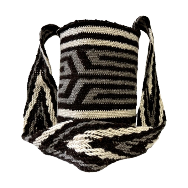 Mochila Arhuaca Pequeña | “Luciérnaga” tejida en lana virgen - Imagen 2