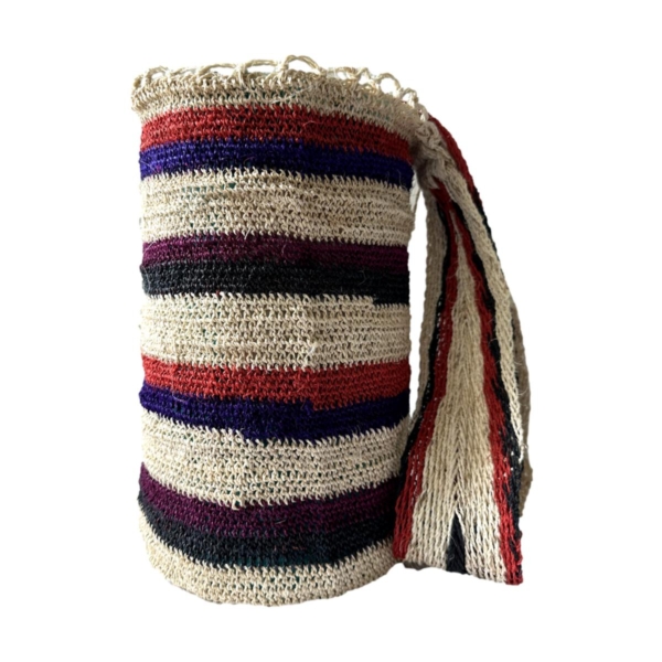 Mochila Arhuaca Grande | "Creación" tejida en fique - Imagen 3