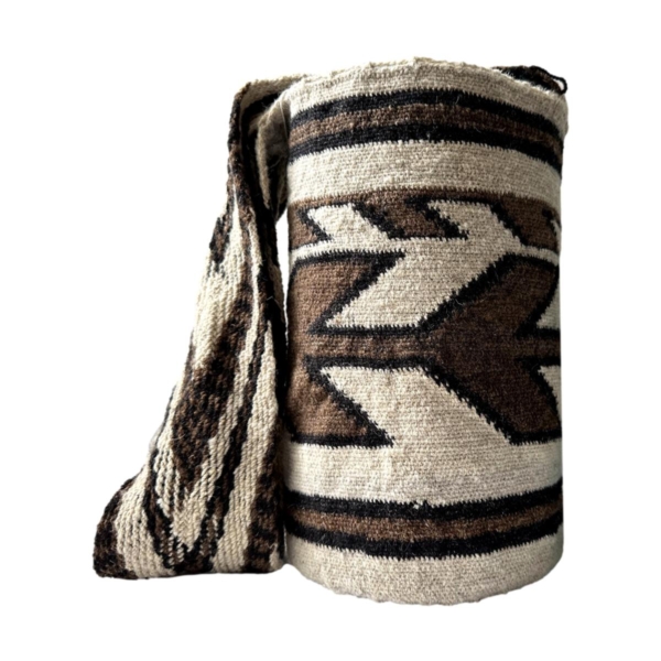 Mochila Arhuaca Mediana | “Selva Viva” tejida en lana nativa