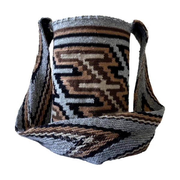 Mochila Arhuaca Mediana| "Armonía temporal" tejida en lana nativa - Imagen 2