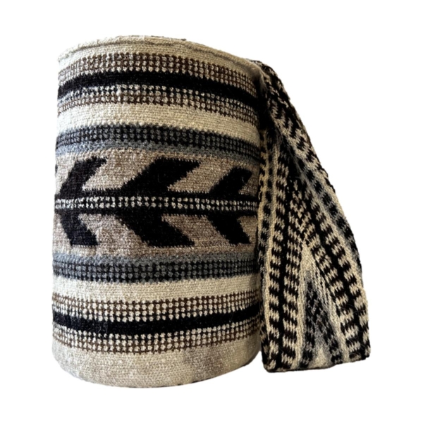 Mochila Arhuaca Extra Grande | “Selva Viva” tejida en lana nativa - Imagen 3