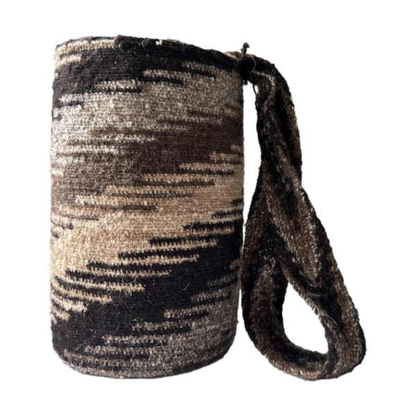 Mochila Arhuaca Pequeña | "Elegía" tejida en lana nativa - Imagen 3