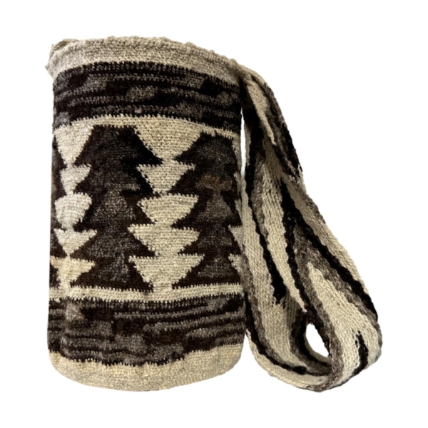 Mochila Arhuaca Mediana | “Temperamento” tejida en lana nativa - Imagen 3
