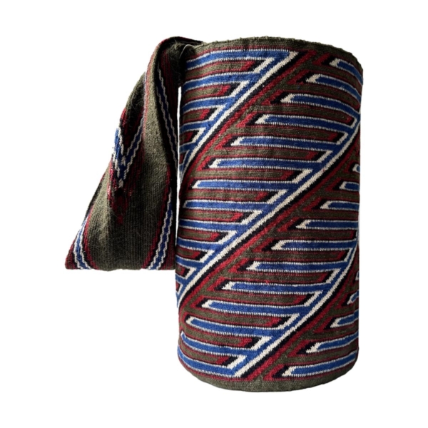 Mochila Arhuaca Extra Grande | "Dimensión" tejida en lana de alpaca  (Maestría)