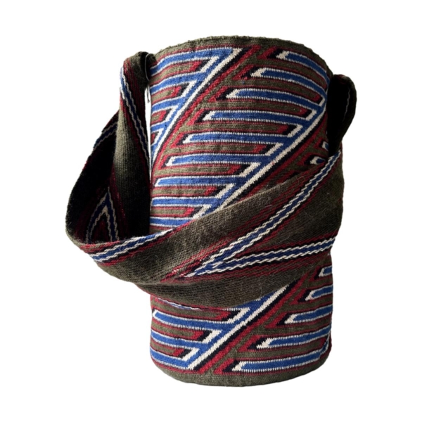 Mochila Arhuaca Extra Grande | "Dimensión" tejida en lana de alpaca  (Maestría) - Imagen 2