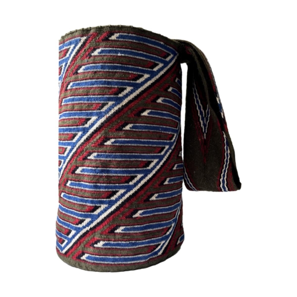 Mochila Arhuaca Extra Grande | "Dimensión" tejida en lana de alpaca  (Maestría) - Imagen 3