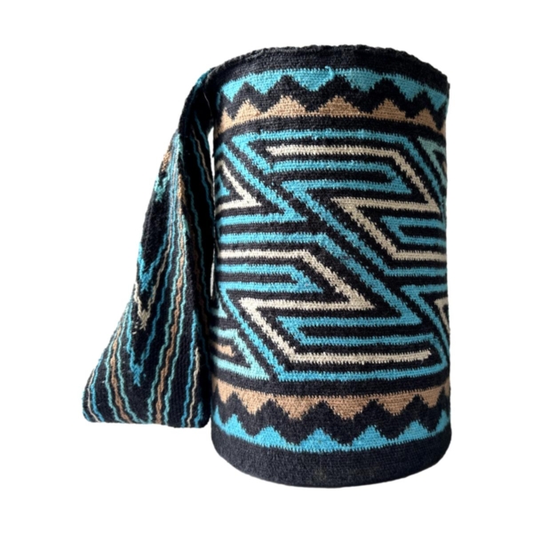 Mochila Arhuaca Grande | "Tejido" tejida en lana virgen
