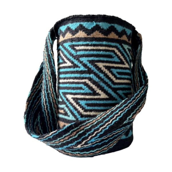 Mochila Arhuaca Grande | "Tejido" tejida en lana virgen - Imagen 2