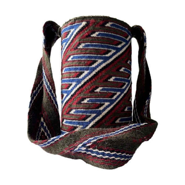 Mochila Arhuaca Mediana | "Delirio" tejida en lana de alpaca  (Maestría) - Imagen 2