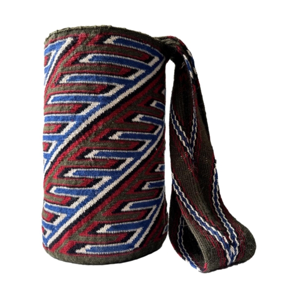 Mochila Arhuaca Mediana | "Delirio" tejida en lana de alpaca  (Maestría) - Imagen 3