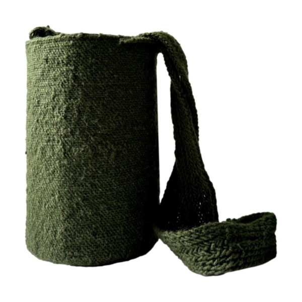 Mochila Arhuaca Pequeña | “Naturaleza” tejida en madeja - Imagen 3