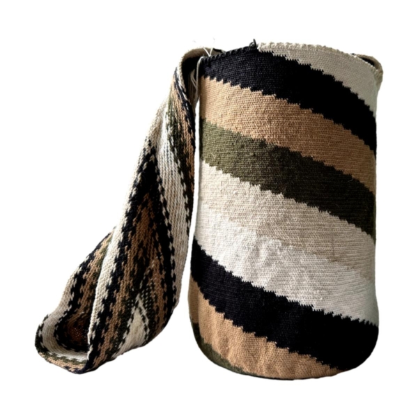 Mochila Arhuaca Mediana | "Elegía" tejida en lana nativa