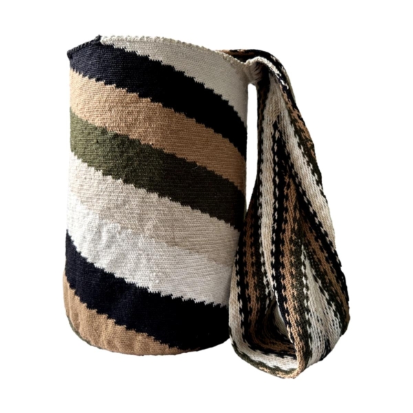 Mochila Arhuaca Mediana | "Elegía" tejida en lana nativa - Imagen 3