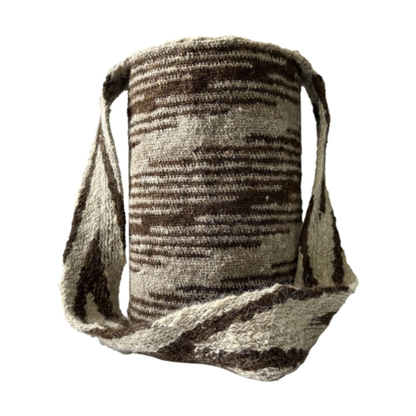 Mochila Arhuaca Grande | "Origen" tejida en lana nativa - Imagen 3