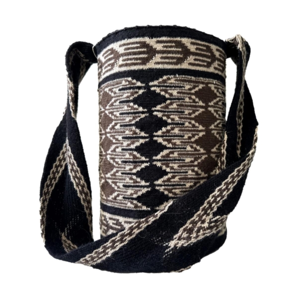 Mochila Arhuaca Mediana | “Vida” tejida en lana nativa - Imagen 3