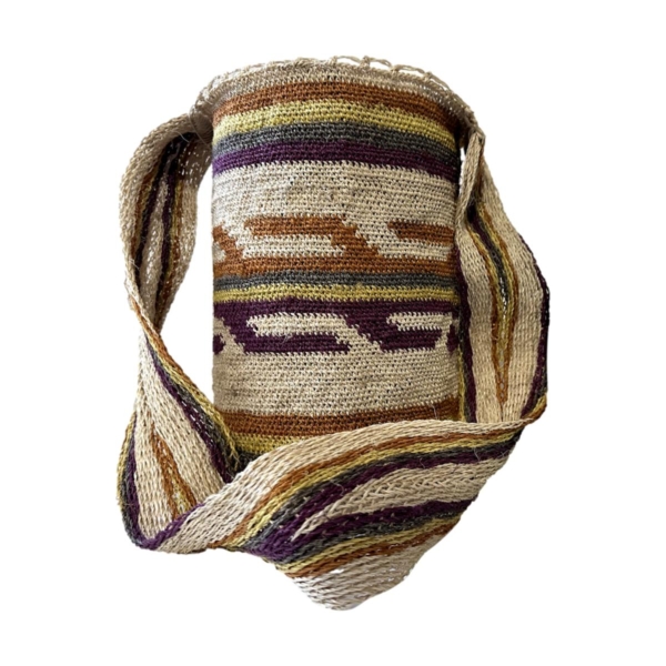 Mochila Arhuaca Grande | “Bosque” tejida en fique - Imagen 3