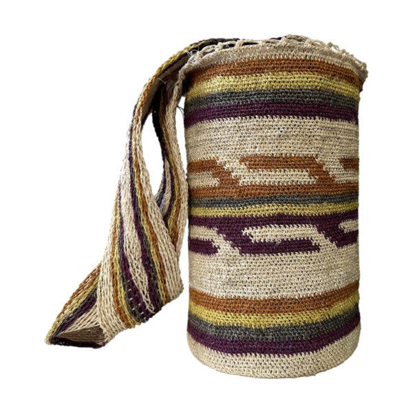 Mochila Arhuaca Grande | “Bosque” tejida en fique