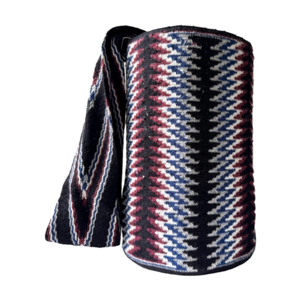 Mochila Arhuaca Grande | "Montañas" tejida en lana de alpaca  (Maestría)
