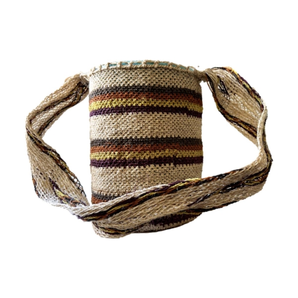 Mochila Arhuaca Pequeña | "Creación Sagrada" tejida en fique - Imagen 2