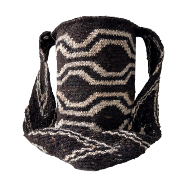 Mochila Arhuaca Pequeña | "Cambios" tejida en lana nativa - Imagen 2
