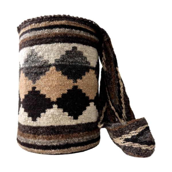 Mochila Arhuaca Grande | “Calendario” tejida en lana nativa - Imagen 3