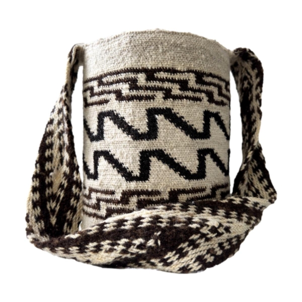 Mochila Arhuaca Mediana | “Cosmo” tejida en lana nativa - Imagen 2