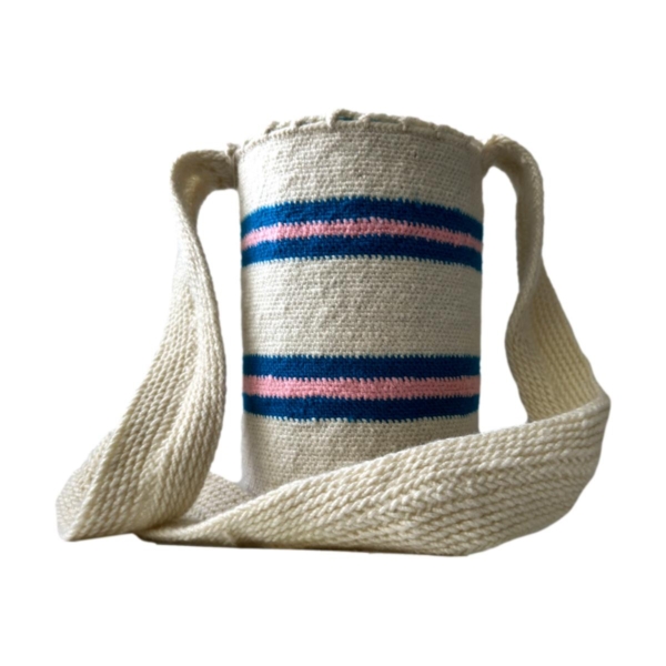 Mochila Arhuaca Pequeña | "Guías universales" tejida en lana nativa - Imagen 2