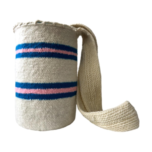 Mochila Arhuaca Pequeña | "Guías universales" tejida en lana nativa - Imagen 3