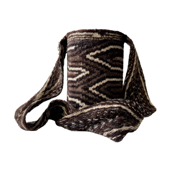 Mochila Arhuaca Pequeña | "Tierra" tejida en lana de oveja - Imagen 2