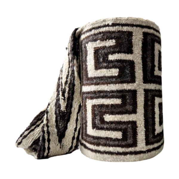 Mochila Arhuaca Grande | "Naturaleza" tejida en lana de oveja