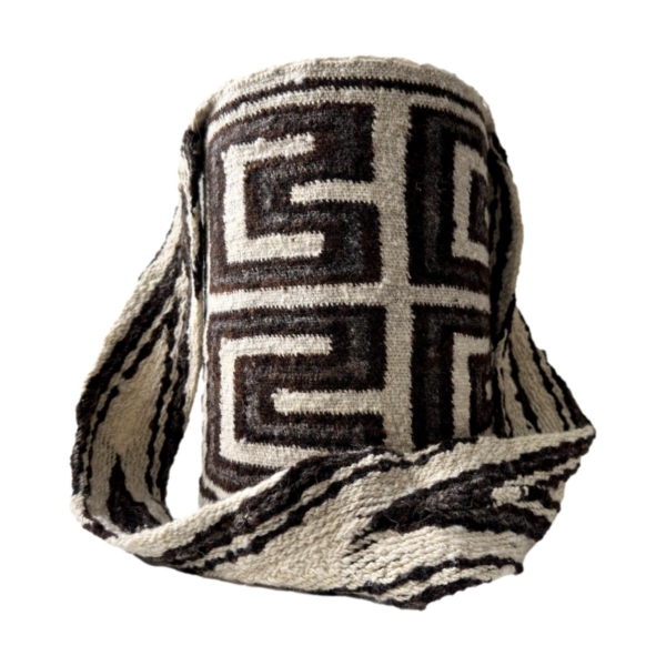Mochila Arhuaca Grande | "Naturaleza" tejida en lana de oveja - Imagen 2