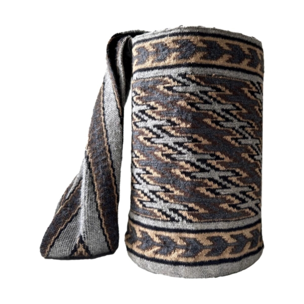 Mochila Arhuaca Grande | "Terrario" tejida en lana de alpaca (Maestría)