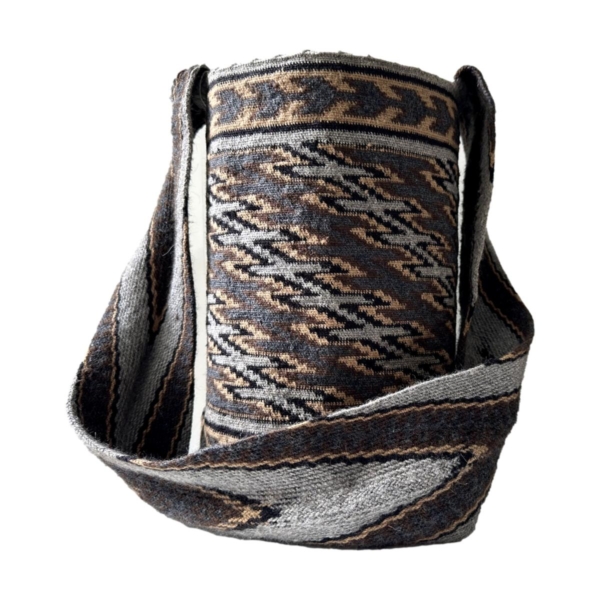 Mochila Arhuaca Grande | "Terrario" tejida en lana de alpaca (Maestría) - Imagen 2