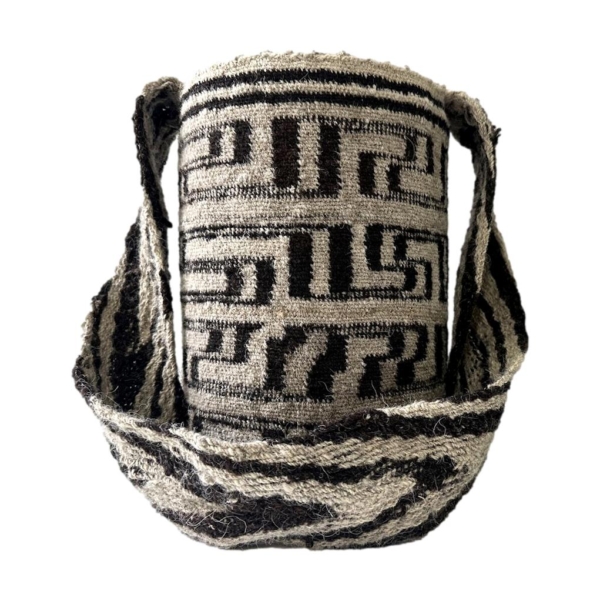 Mochila Arhuaca Grande | "Mariposa" tejida en lana nativa - Imagen 2