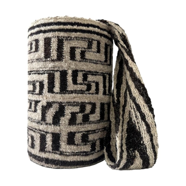 Mochila Arhuaca Grande | "Mariposa" tejida en lana nativa - Imagen 3