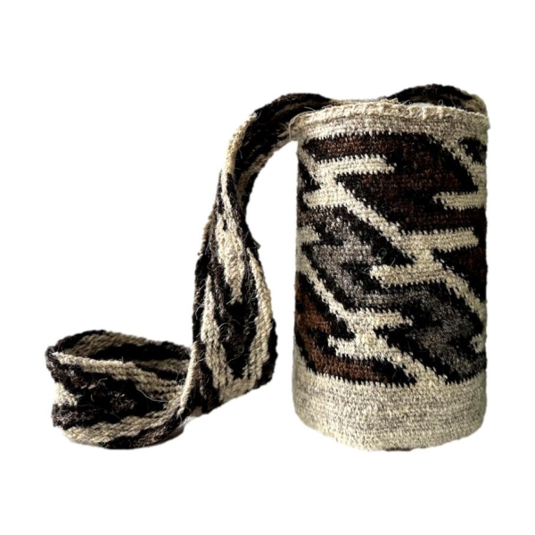 Mochila Arhuaca Mini | "Corriente universal" tejida en lana de oveja