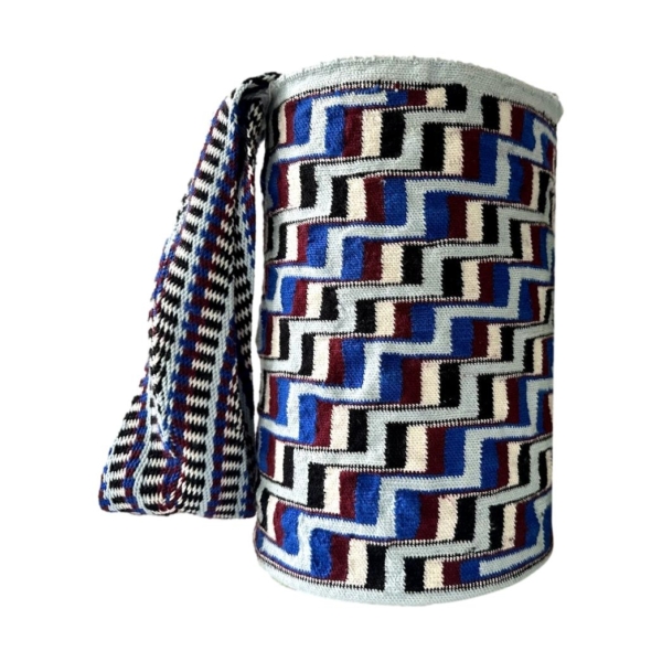 Mochila Arhuaca  Grande | "Sentido" tejida en lana de alpaca
