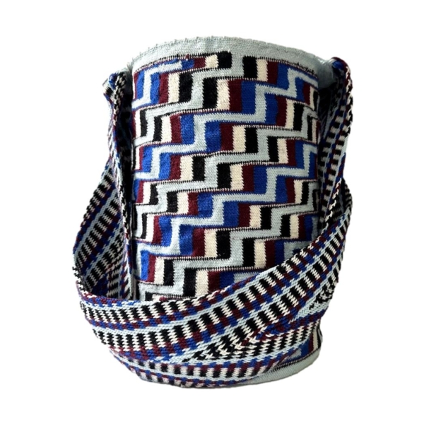 Mochila Arhuaca  Grande | "Sentido" tejida en lana de alpaca - Imagen 2