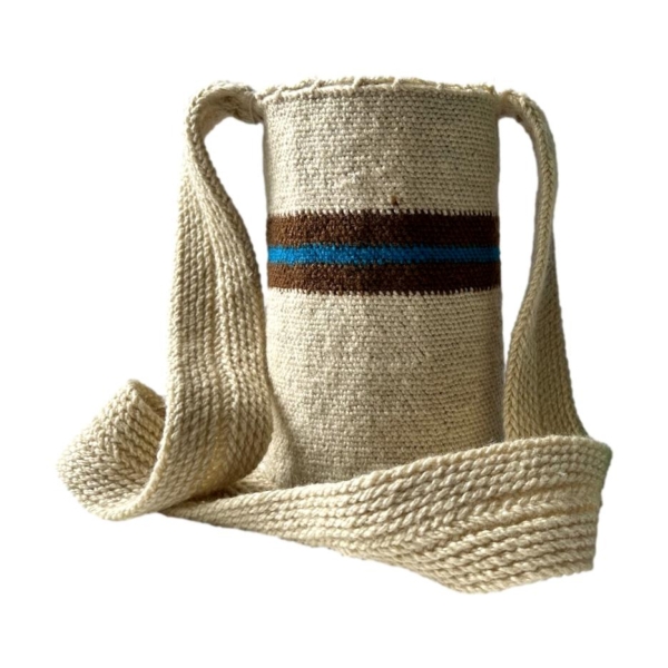 Mochila Arhuaca Pequeña | "Soledad" tejida en madeja - Imagen 2