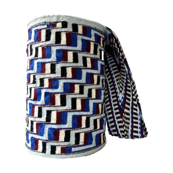 Mochila Arhuaca  Grande | "Sentido" tejida en lana de alpaca - Imagen 3