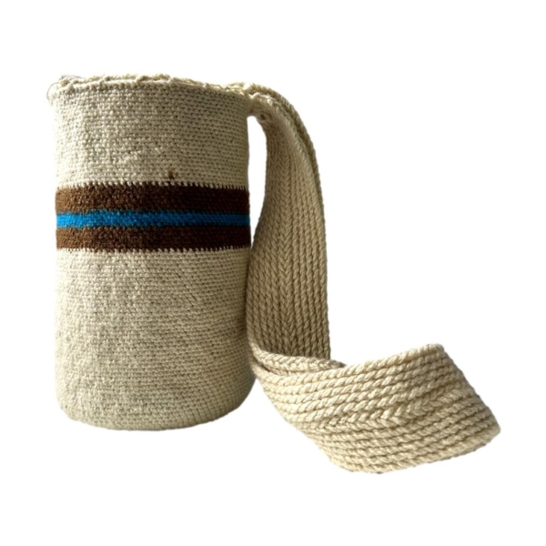 Mochila Arhuaca Pequeña | "Soledad" tejida en madeja - Imagen 3