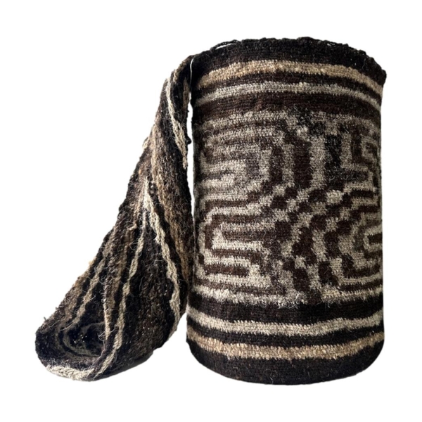 Mochila Arhuaca Grande | "Sendero Sagrado" tejida en lana de oveja