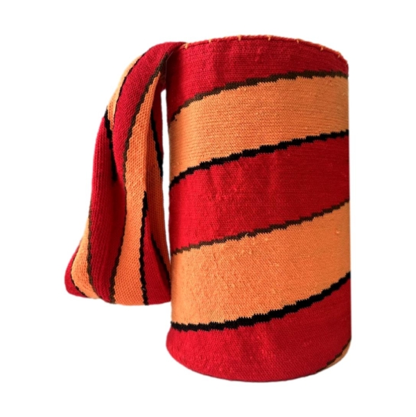 Mochila Arhuaca Grande | "Origen del Mundo" tejida en lana de alpaca