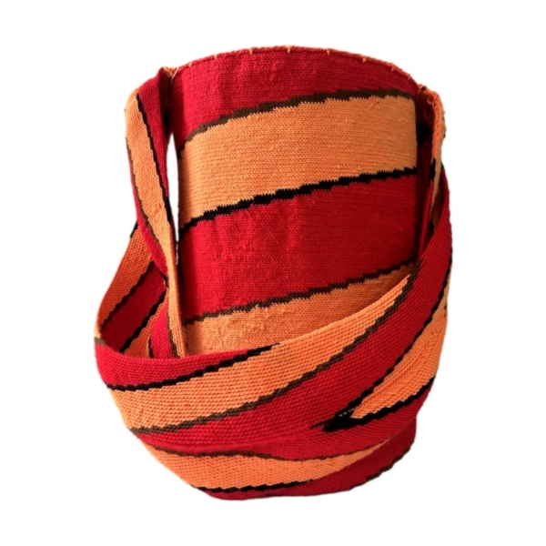 Mochila Arhuaca Grande | "Origen del Mundo" tejida en lana de alpaca - Imagen 2