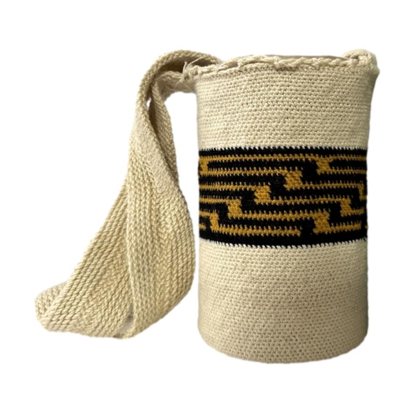 Mochila Arhuaca Pequeña | "Natividad" tejida en madeja