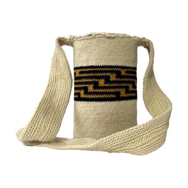 Mochila Arhuaca Pequeña | "Natividad" tejida en madeja - Imagen 2