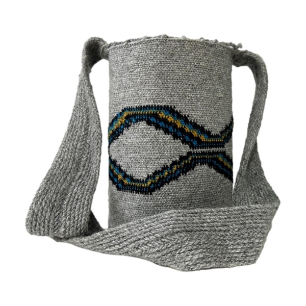 Mochila Arhuaca Pequeña | "Nuevos Tiempos" tejida en lana nativa - Imagen 2