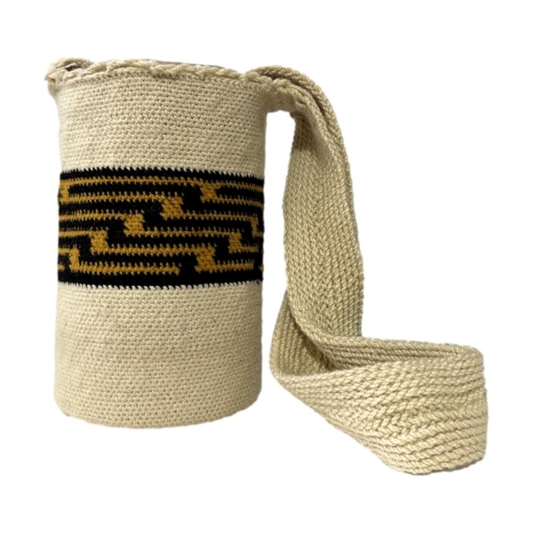 Mochila Arhuaca Pequeña | "Natividad" tejida en madeja - Imagen 3